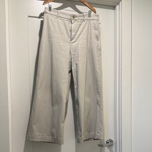 SPANX women’s  Wide-Leg Chinos in Light Beige